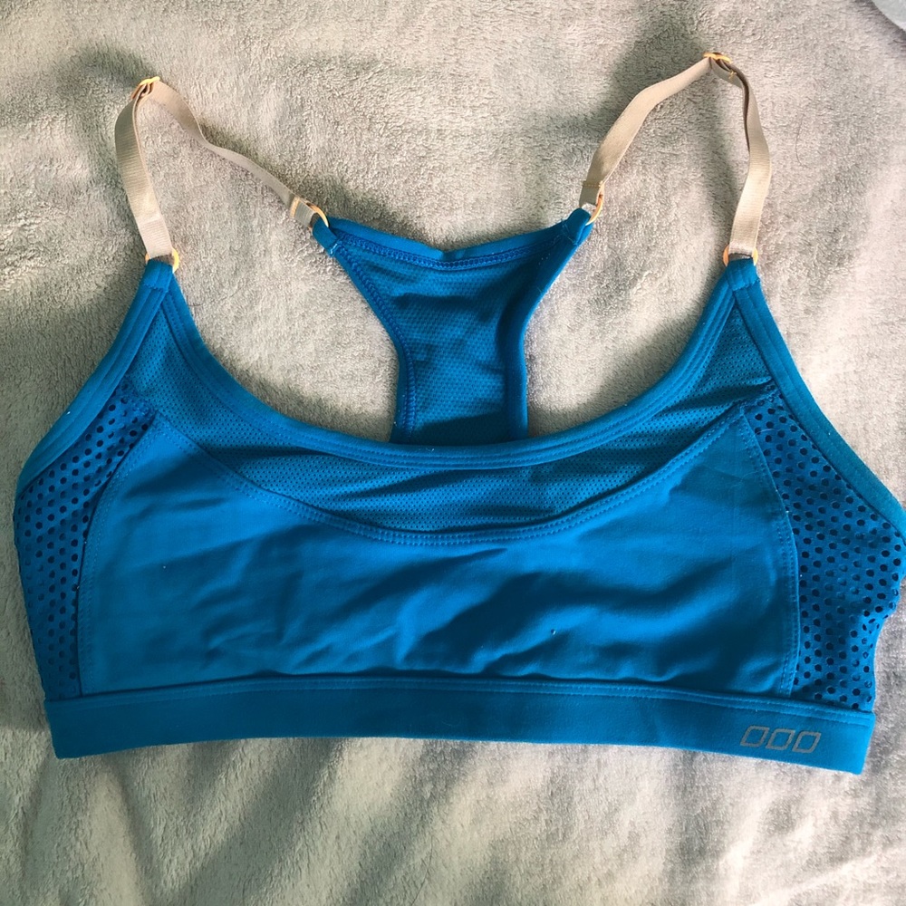 Lorna Jane Blue Mesh Sports Bra